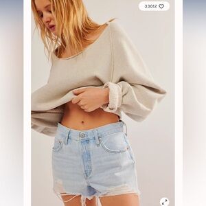 Levi’s 501 High Rise Vintage Cutoff Shorts - Light Wash Rigid Denim - Size 25